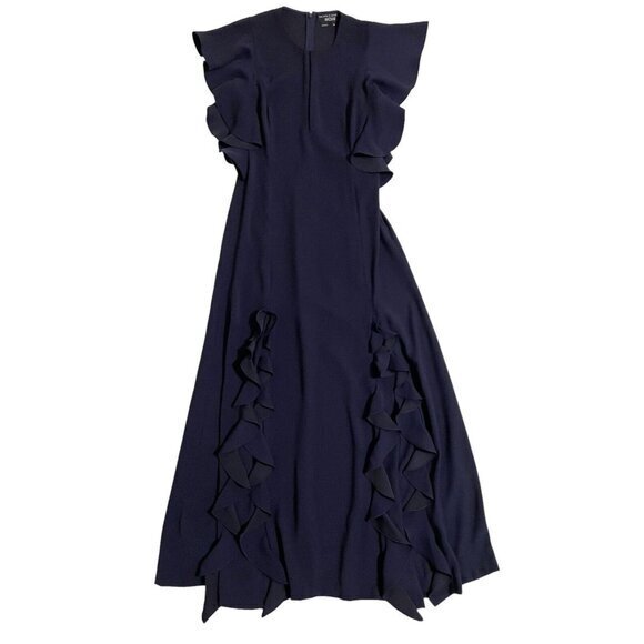 Sachin + Babi Dresses & Skirts - Sachin & Babi Noir Navy Blue RUFFLED Illiana Evening Gown Dress Sz 10 NWT